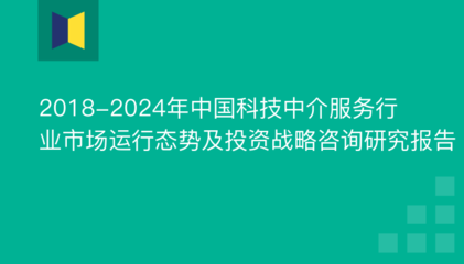 2018-2024年中国科技中介服务行业市场运行态势及投资战略咨询研究报告